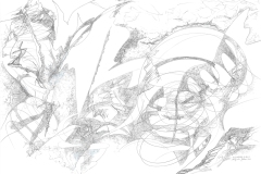 70 zugedeckte Zartheit 2024, 59,4x84,1 cm